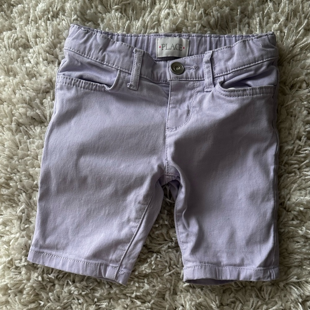 Little Girl Light Purple Shorts * Like New
